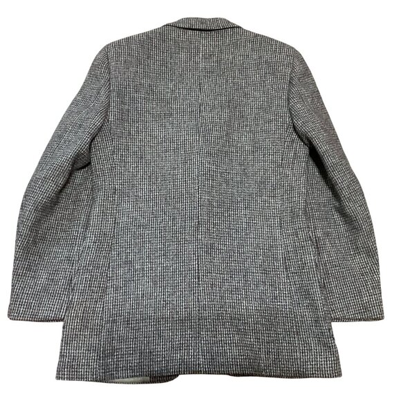 VTG HARRIS TWEED SPORT COAT SZ 40R GRAY 2 BUTTON FULLY LINED MENS - Picture 6 of 6